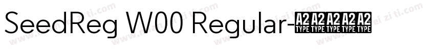 SeedReg W00 Regular字体转换